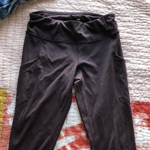 purple/maroon lulu leggings